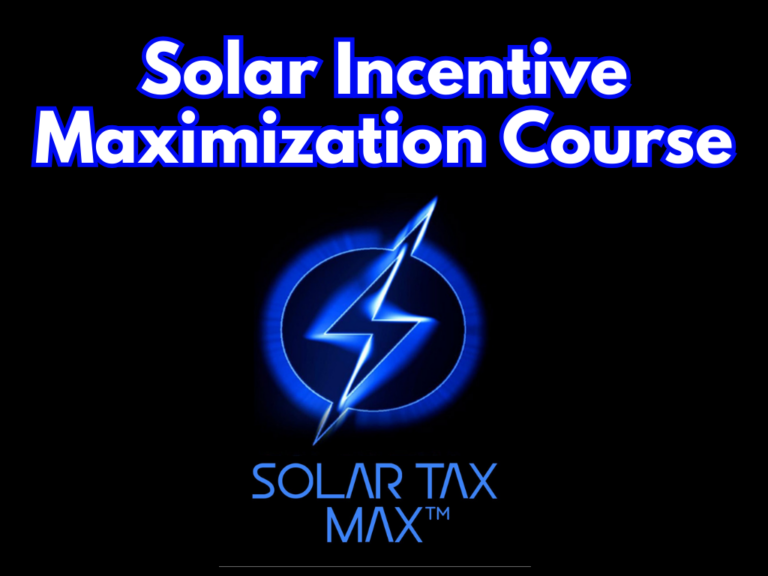 5 Solar Tax Pros COurse