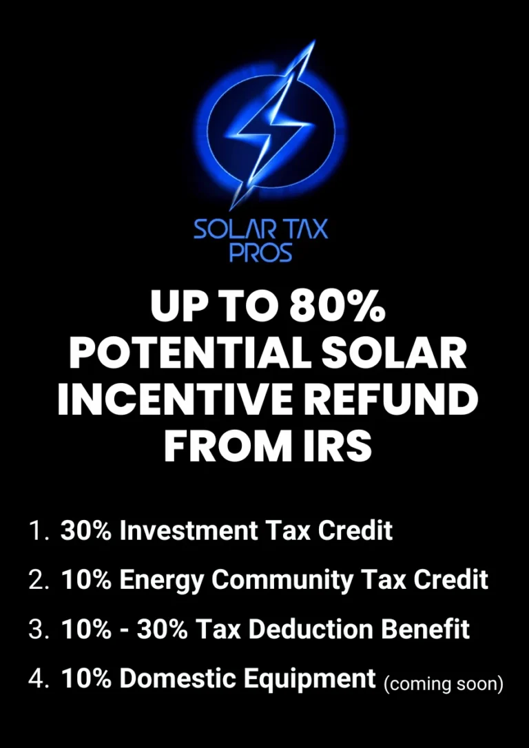 Solar Tax Pros Solar Incentive Refund List By Type
