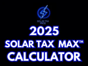 2025 Solar Tax Max Calculator Logo For Solar Tax Pros