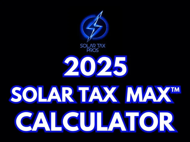 2025 Solar Tax Max Calculator Logo For Solar Tax Pros