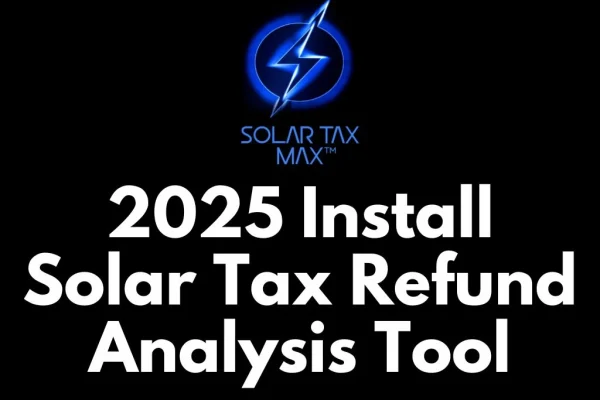 20265install Solar Tax Refund Analysis Tool
